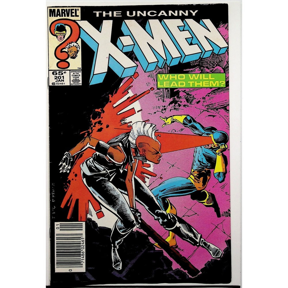 Uncanny X-Men‎ #201 1st App Nathan Summers Cable Storm vs Cyclops Marvel 1986